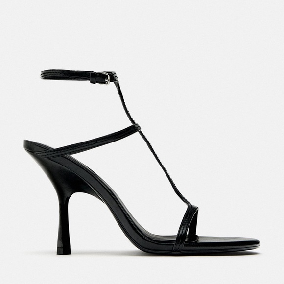 ZARA OPEN TOE HEEL SANDAL - Picture 3 of 3
